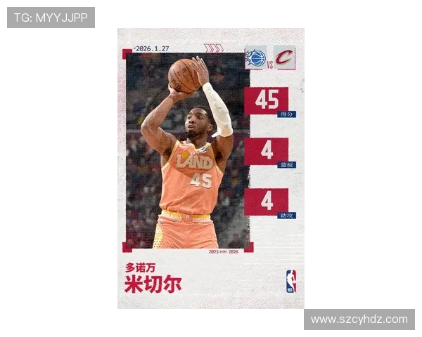 米切尔42分引领骑士击败魔术收获四连胜